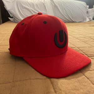 Ultra Music Festival Red & Black StrapBack w/ Floral Print on Inside and Strap